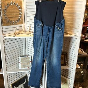 Aglow Maternity Bootcut Jeans With Stretch Panel